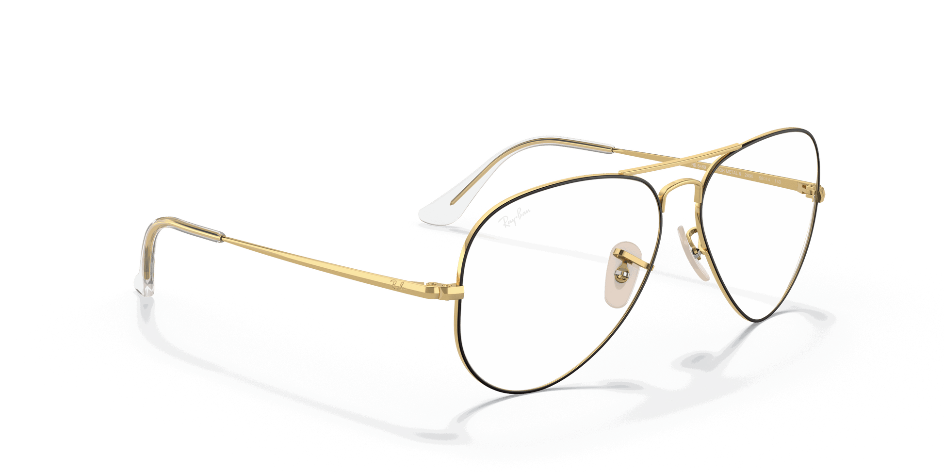 [Clear Lenses, Matte Gold Frame]
