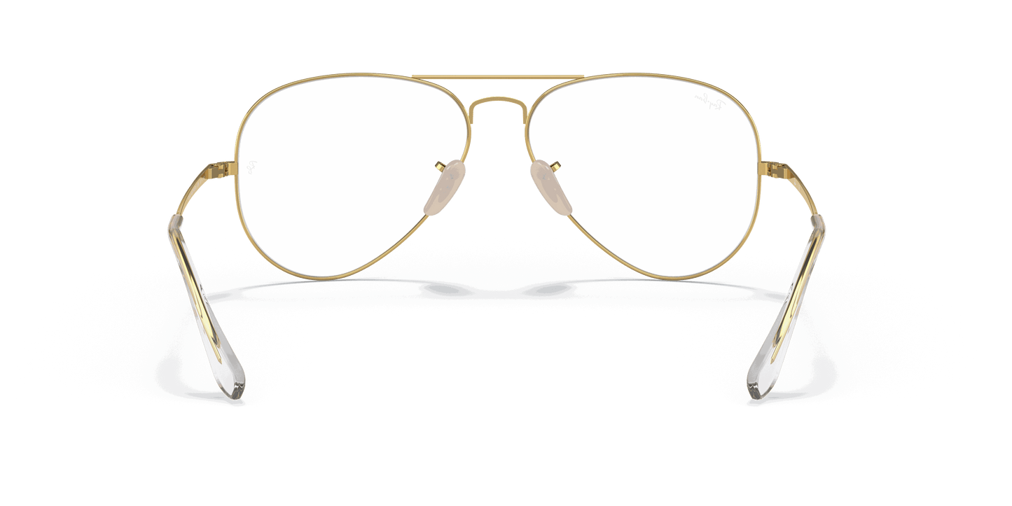 [Clear Lenses, Matte Gold Frame]