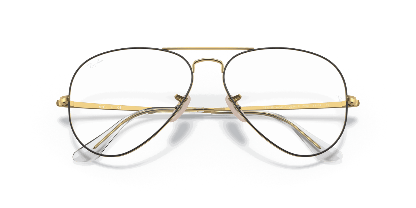 [Clear Lenses, Matte Gold Frame]