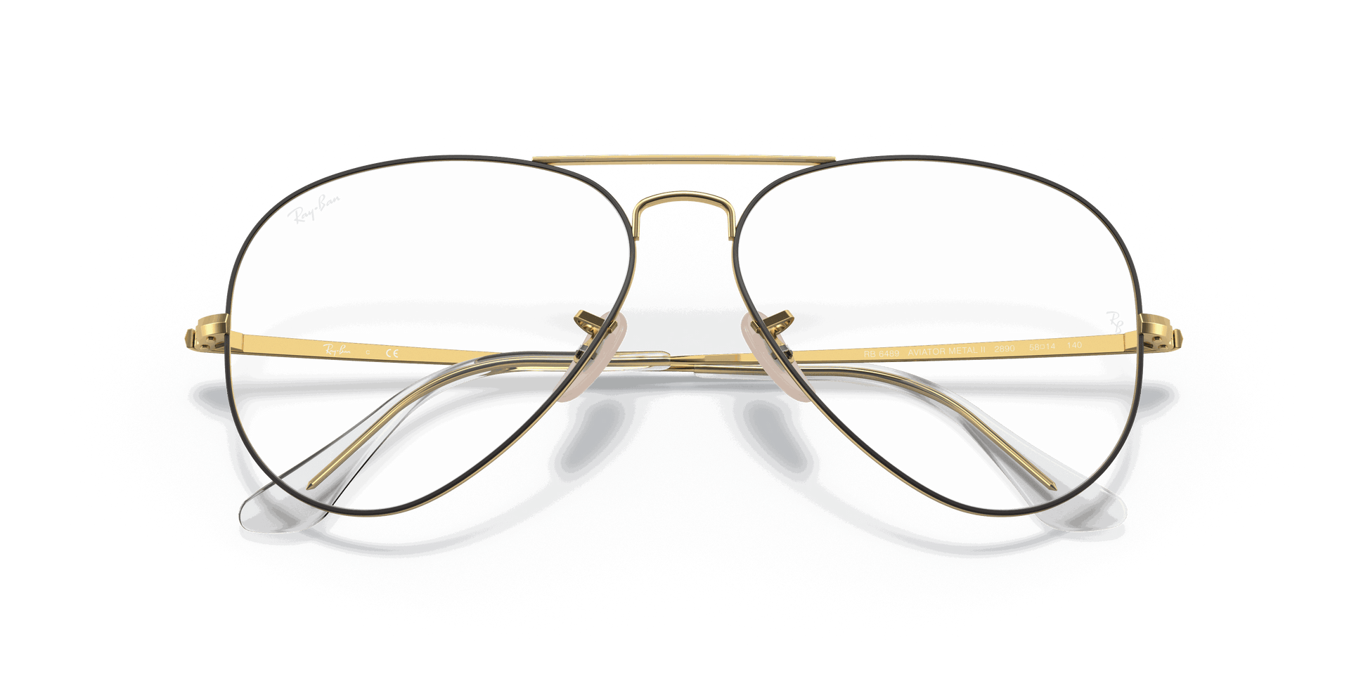[Clear Lenses, Matte Gold Frame]