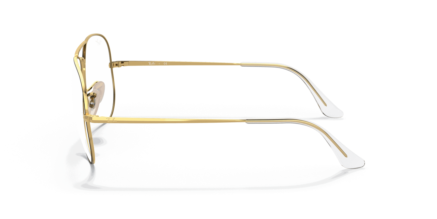 [Clear Lenses, Matte Gold Frame]