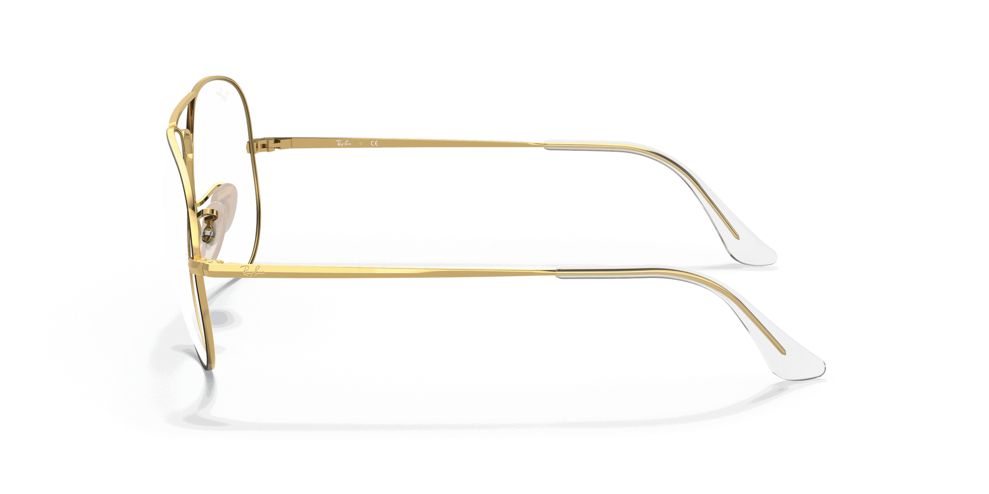 [Clear Lenses, Matte Gold Frame]