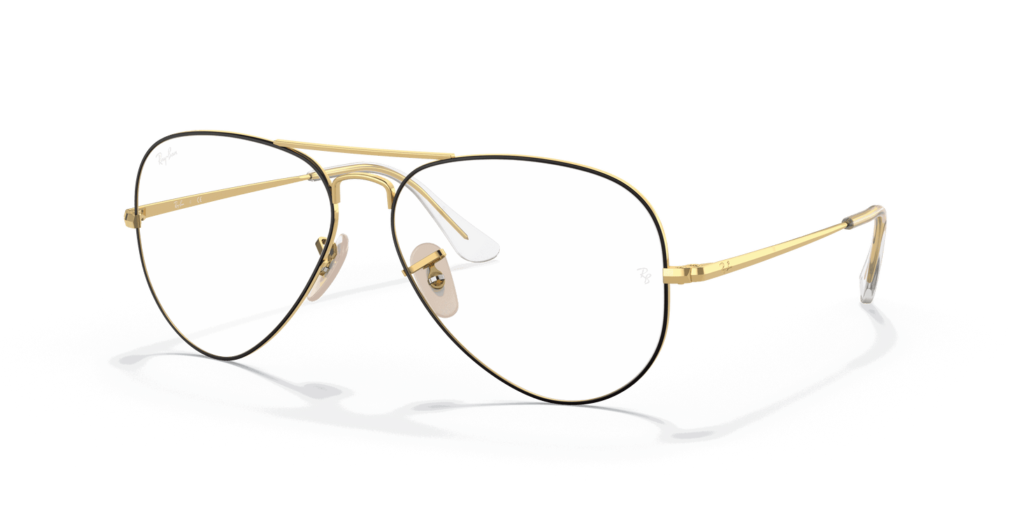 [Clear Lenses, Matte Gold Frame]