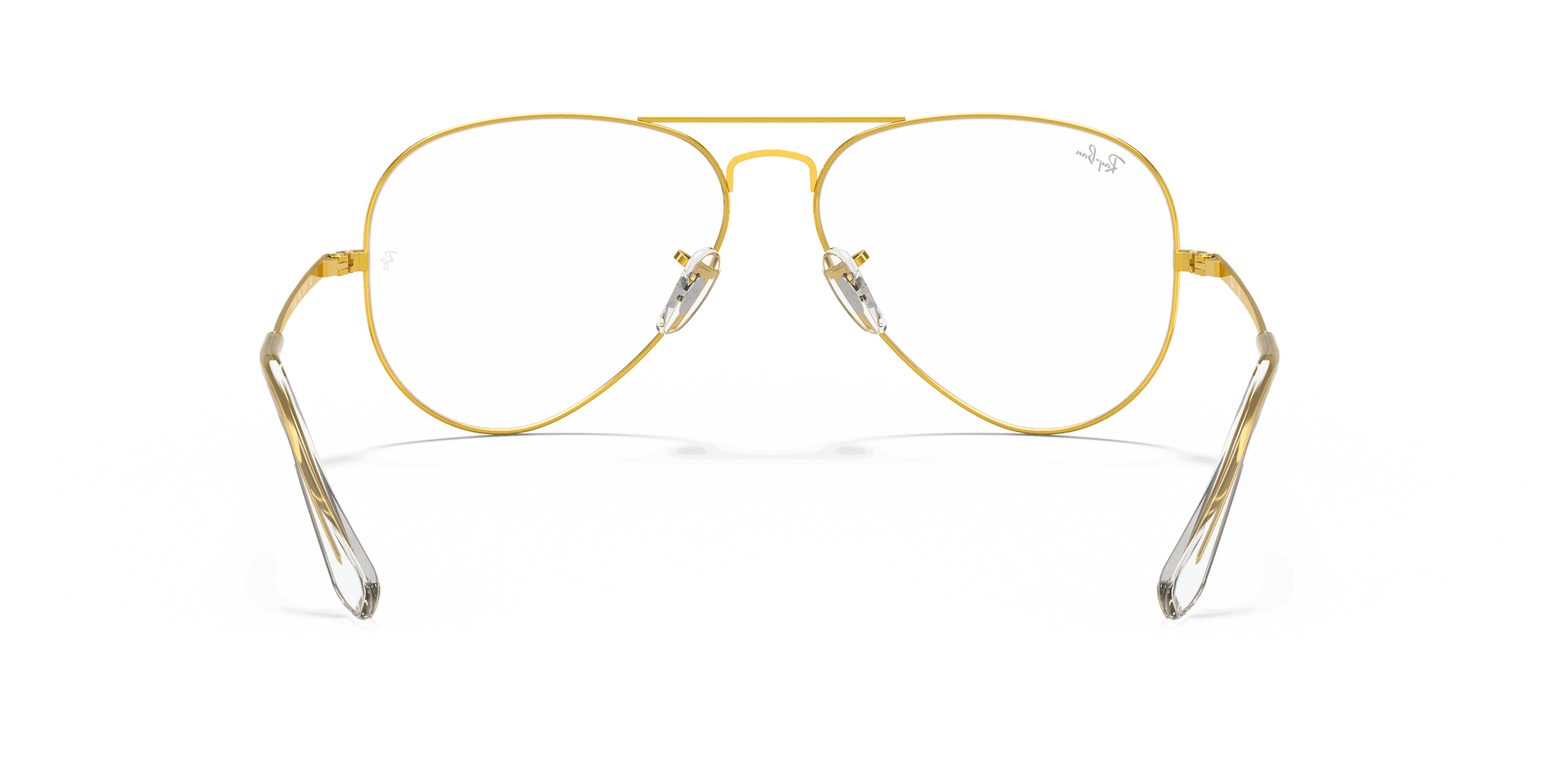 [Clear Lenses, Polished Gold Frame]