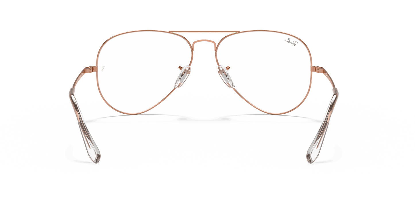 [Clear Lenses, Polished Rose Gold Frame]