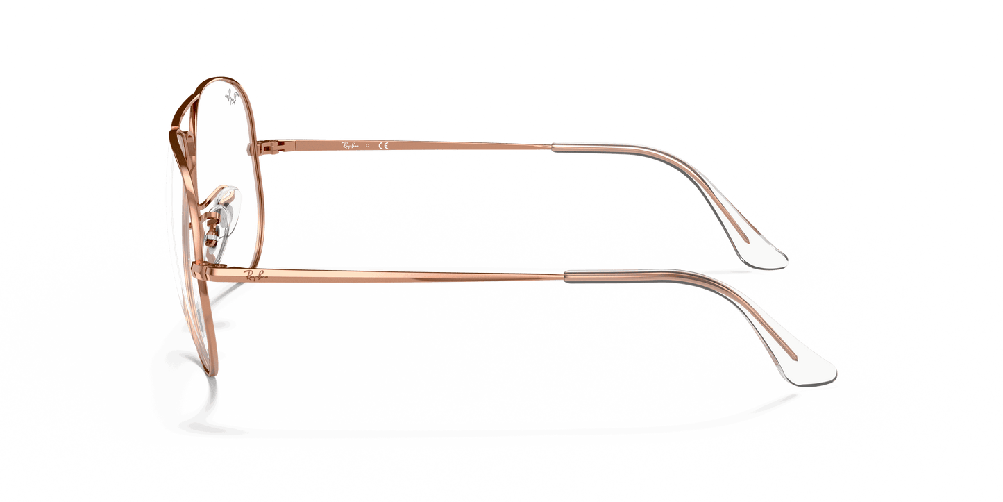 [Clear Lenses, Polished Rose Gold Frame]