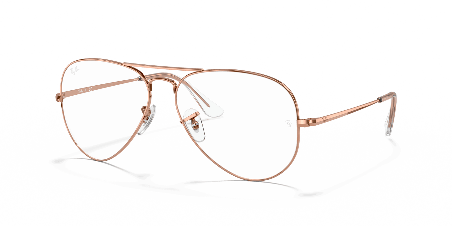 [Clear Lenses, Polished Rose Gold Frame]