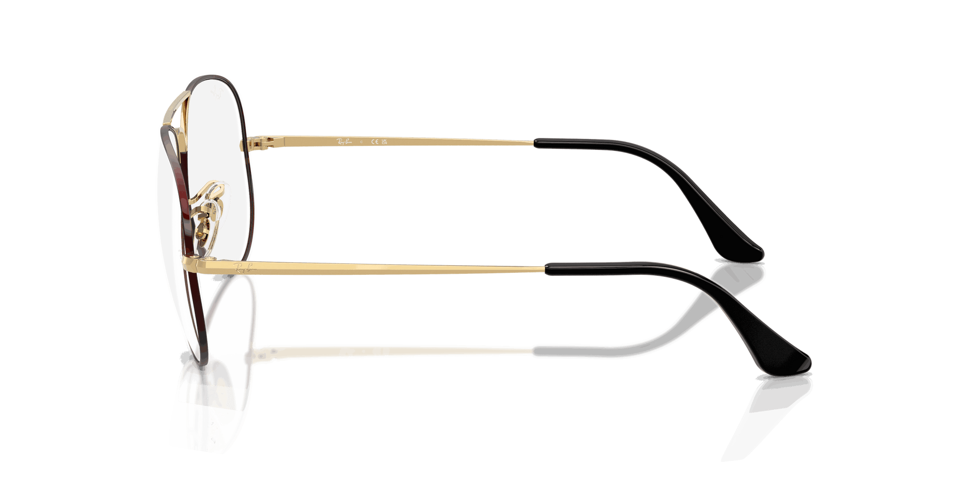 [Clear Lenses, Polished Black On Arista Frame]