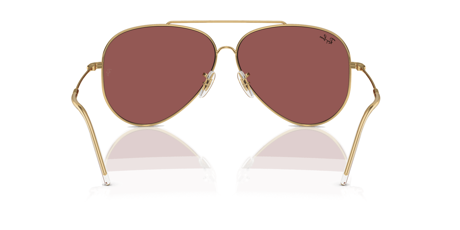 [Dark Violet Lenses, Polished Arista Gold Frame]
