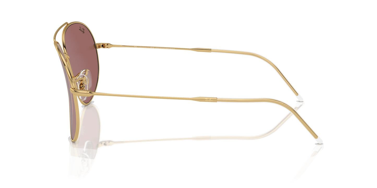 [Dark Violet Lenses, Polished Arista Gold Frame]