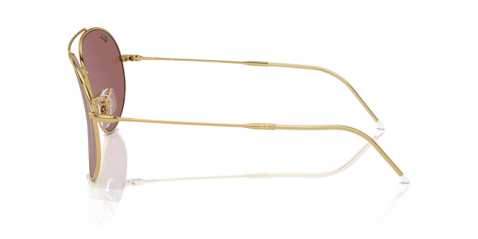 [Dark Violet Lenses, Polished Arista Gold Frame]