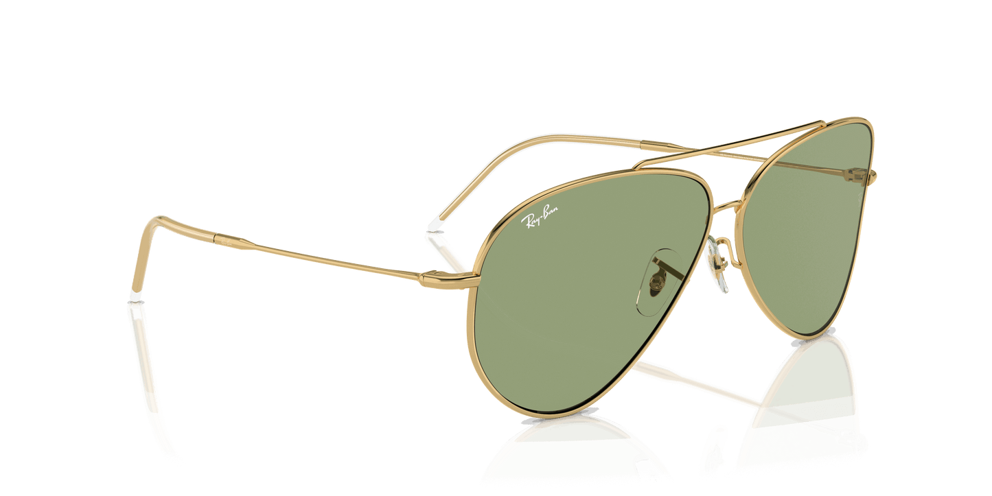 [Green Lenses, Polished Arista Gold Frame]