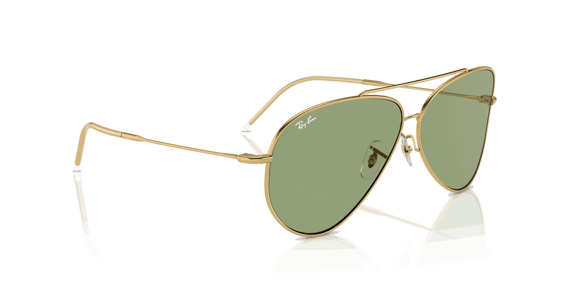 [Green Lenses, Polished Arista Gold Frame]