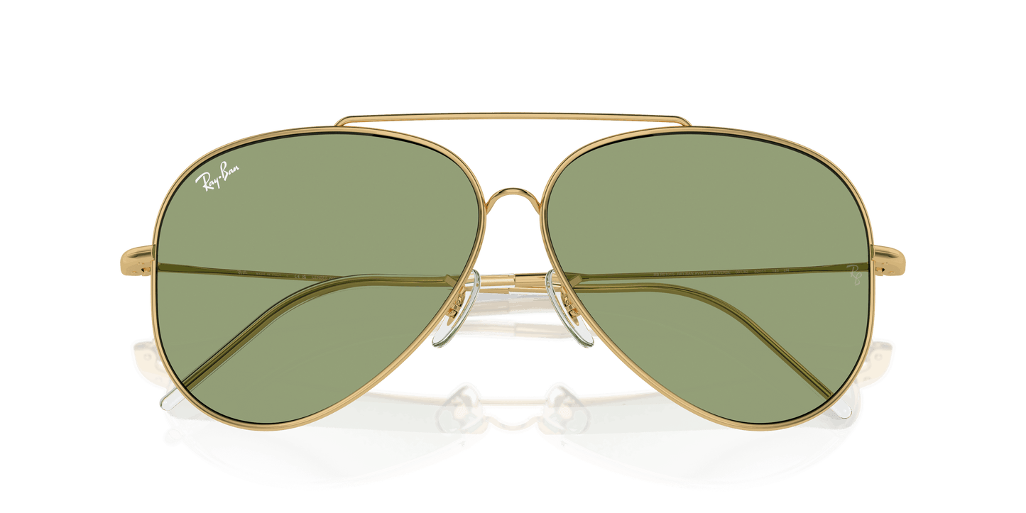 [Green Lenses, Polished Arista Gold Frame]