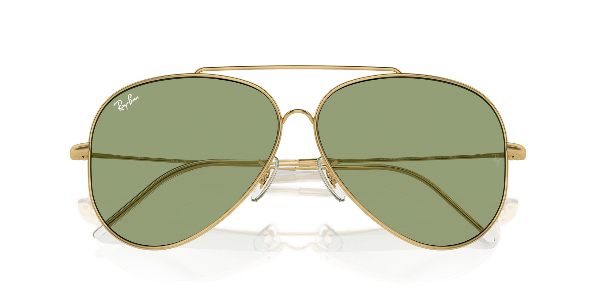 [Green Lenses, Polished Arista Gold Frame]
