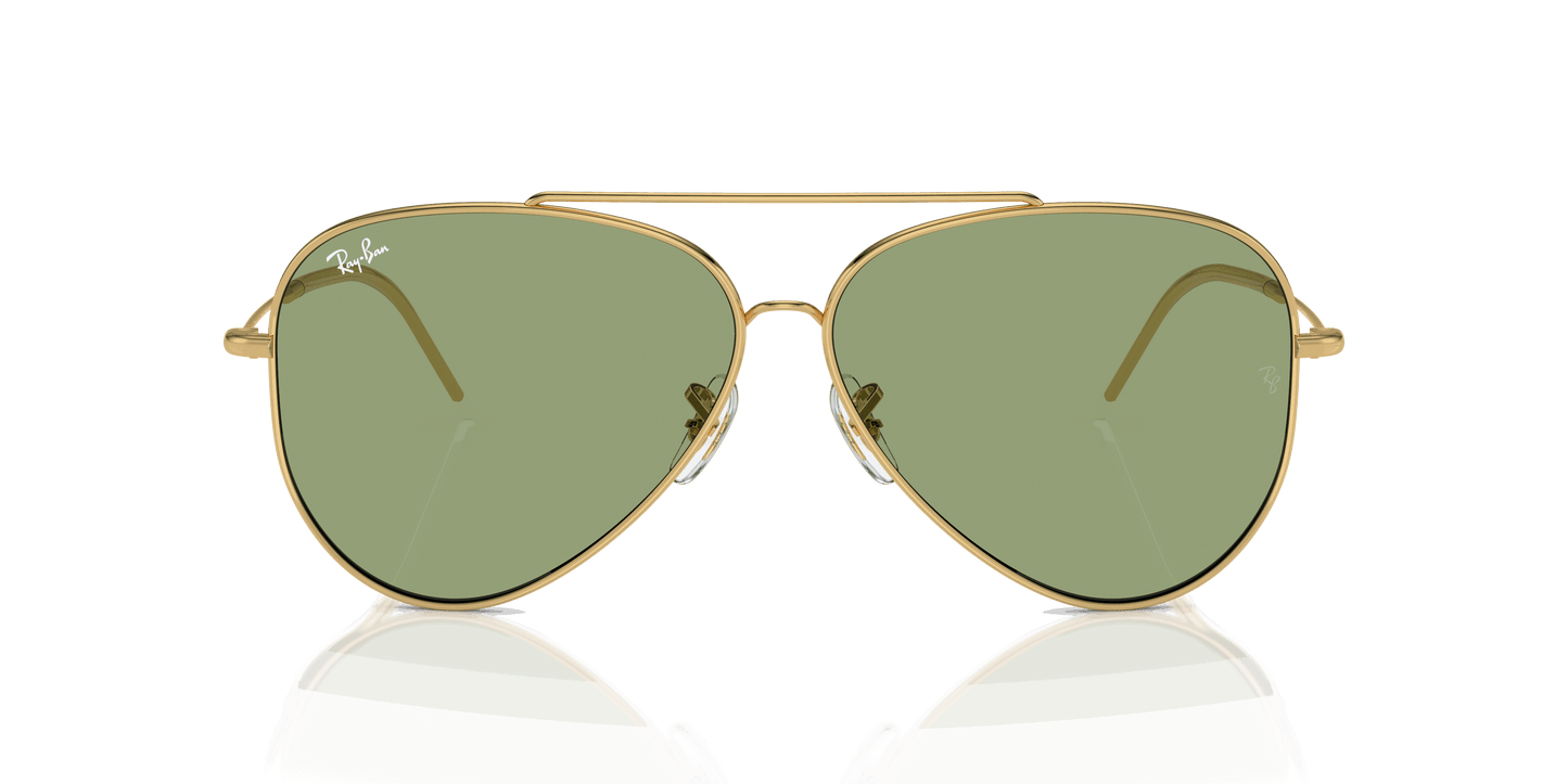 [Green Lenses, Polished Arista Gold Frame]