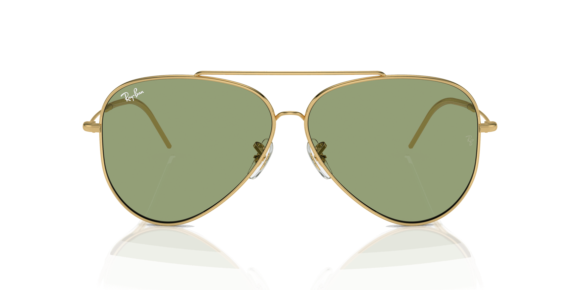 [Green Lenses, Polished Arista Gold Frame]