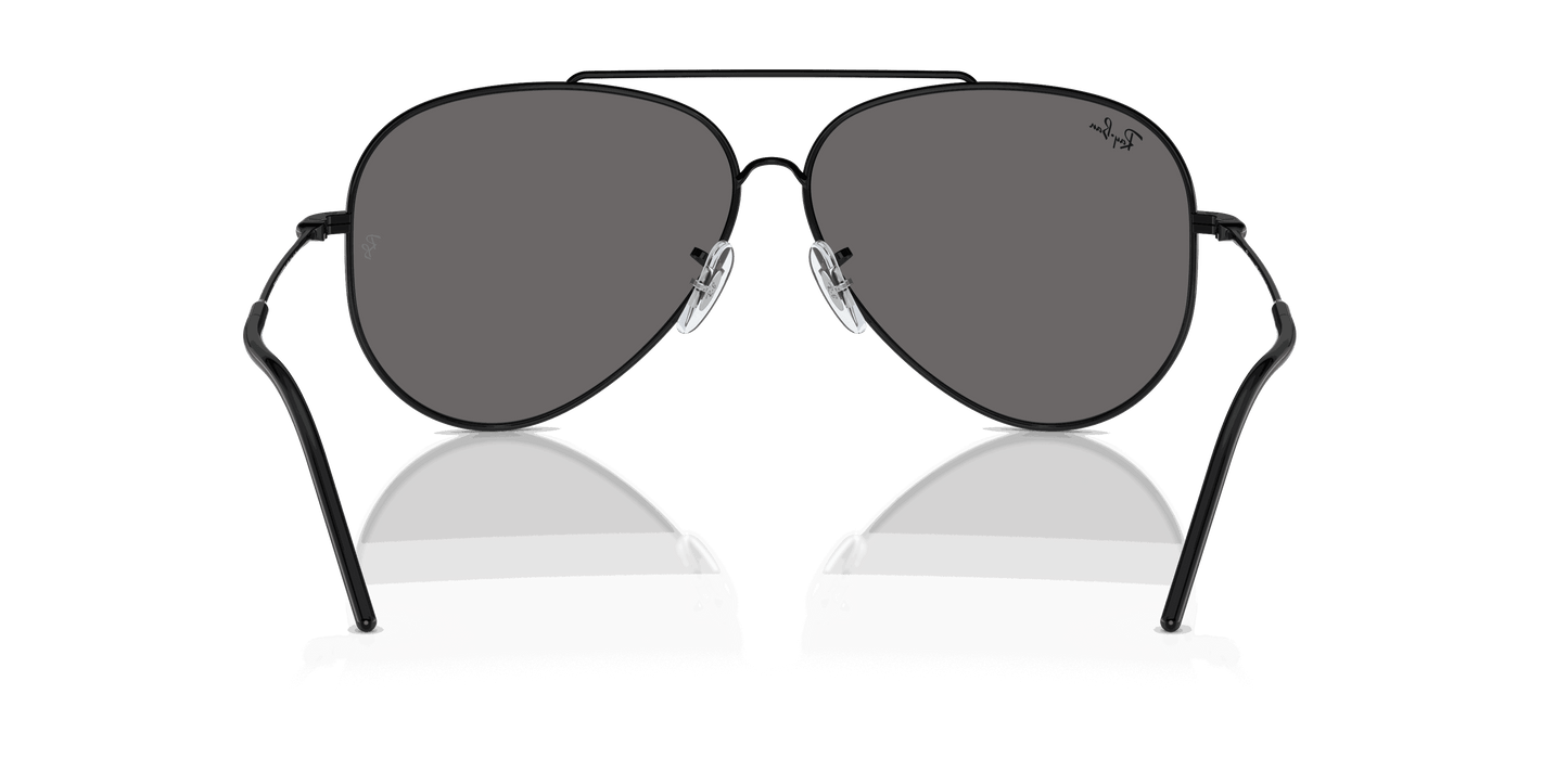 [Silver Lenses, Polished Black Frame]