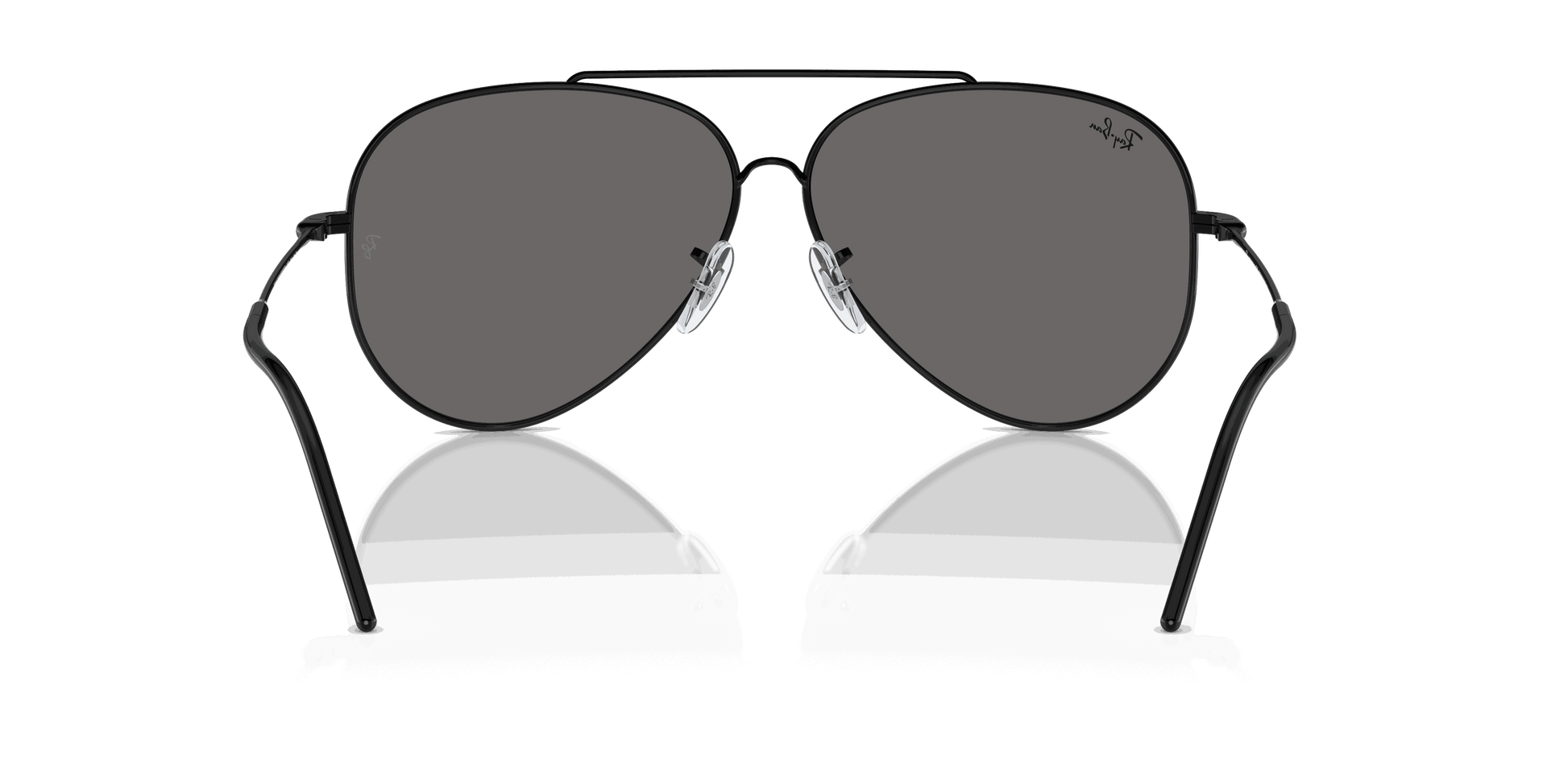 [Silver Lenses, Polished Black Frame]