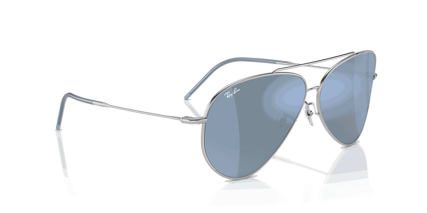 [Light Blue Lenses, Polished Silver Frame]