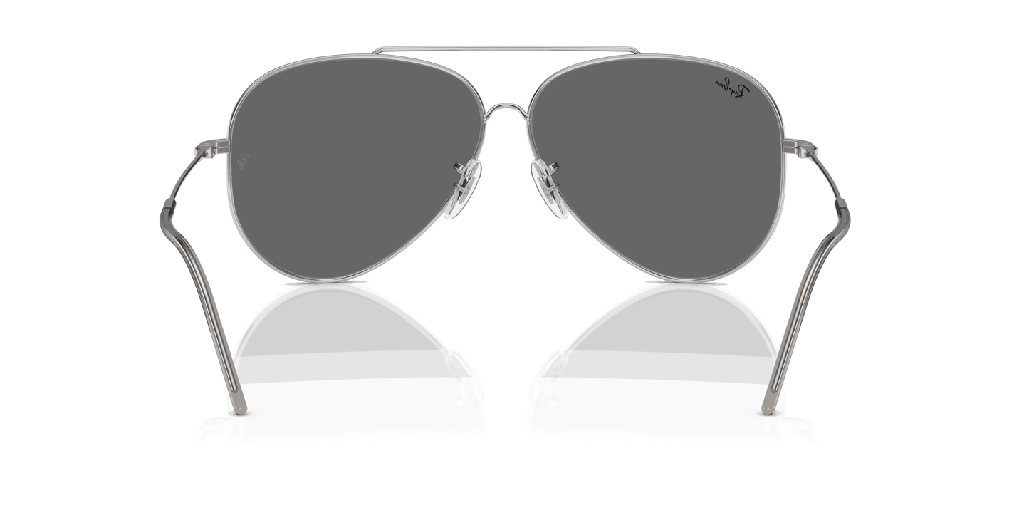 [Dark Grey Lenses, Polished Silver Frame]