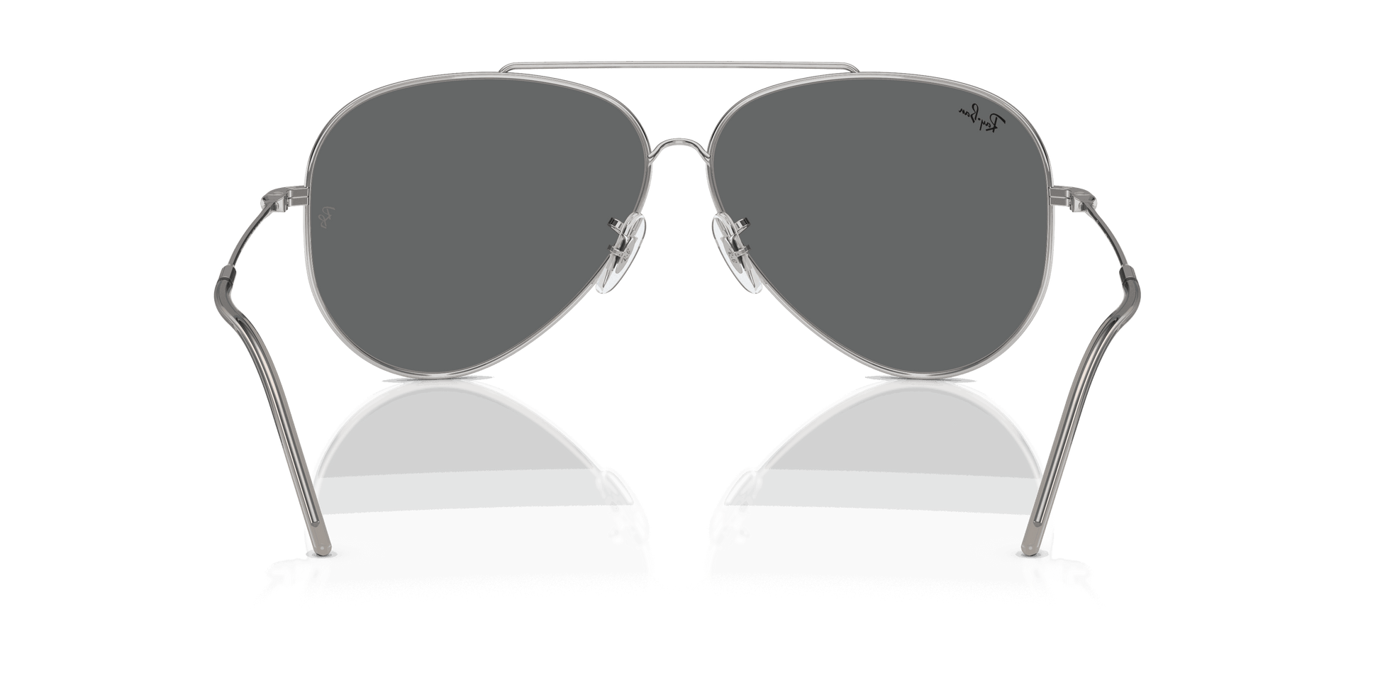 [Dark Grey Lenses, Polished Silver Frame]