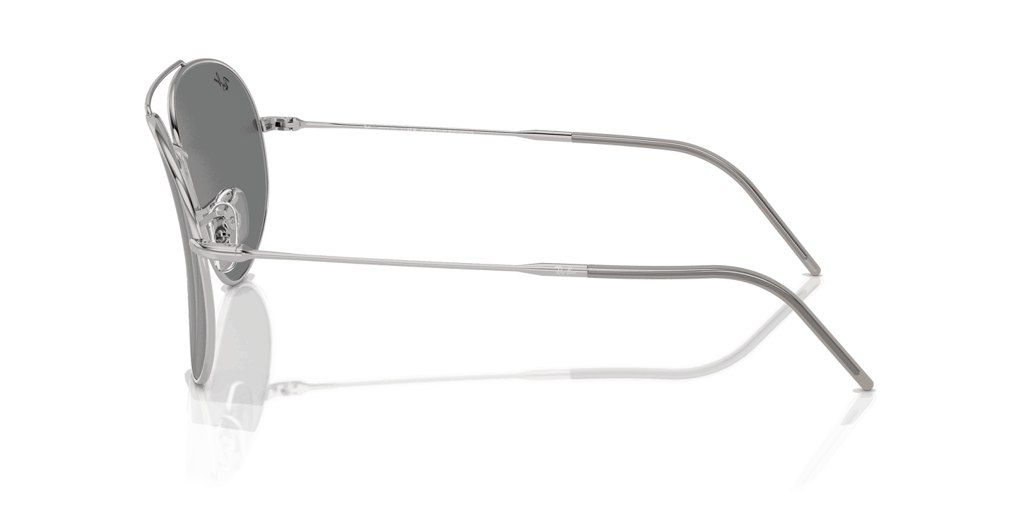 [Dark Grey Lenses, Polished Silver Frame]