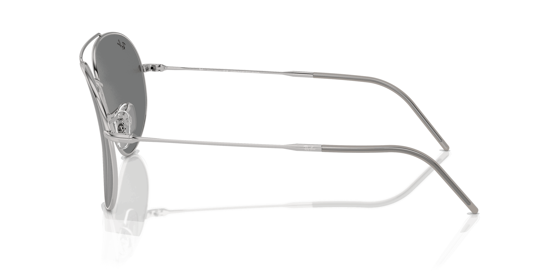 [Dark Grey Lenses, Polished Silver Frame]