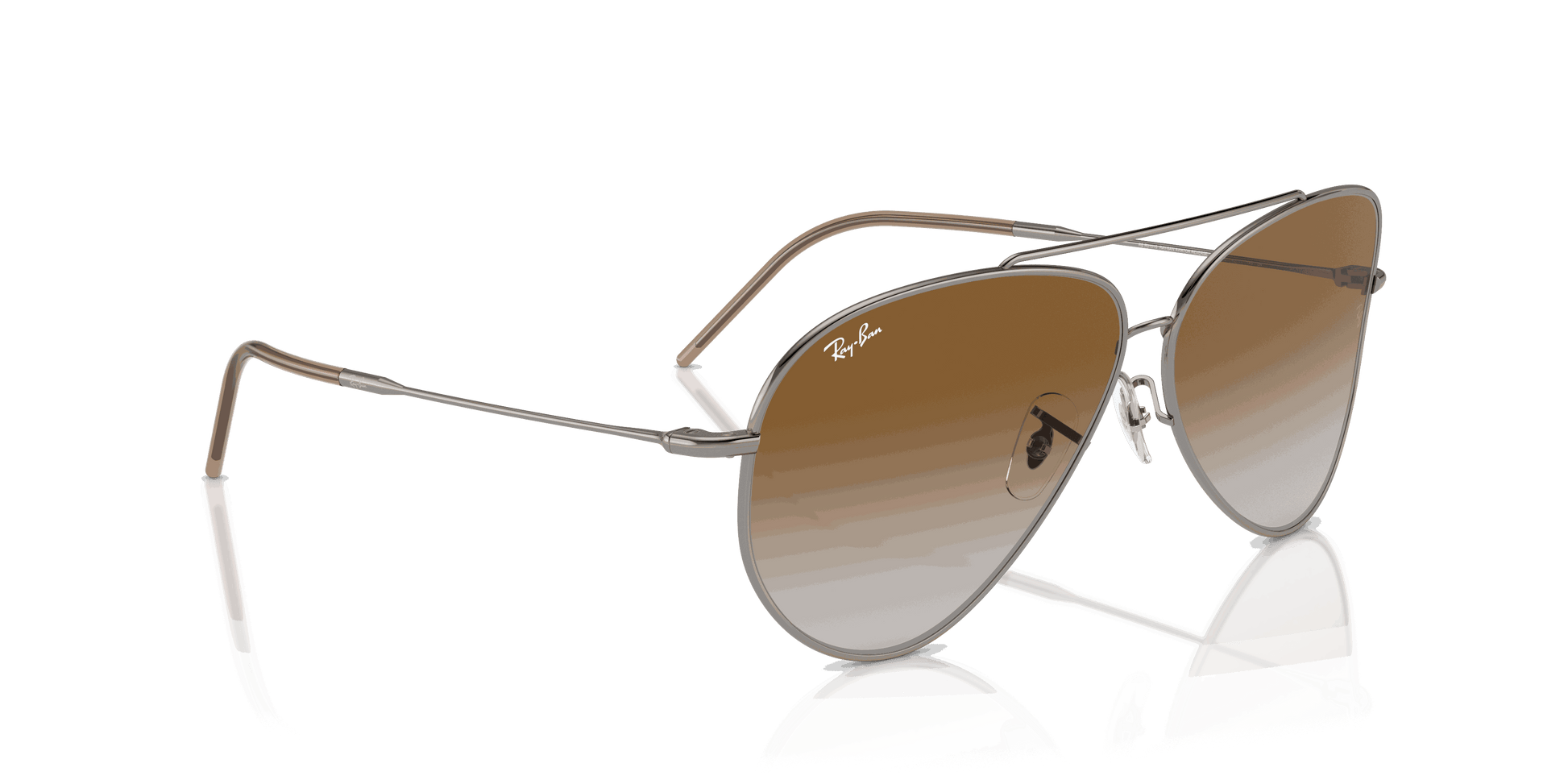 [Brown Lenses, Polished Gunmetal Frame]