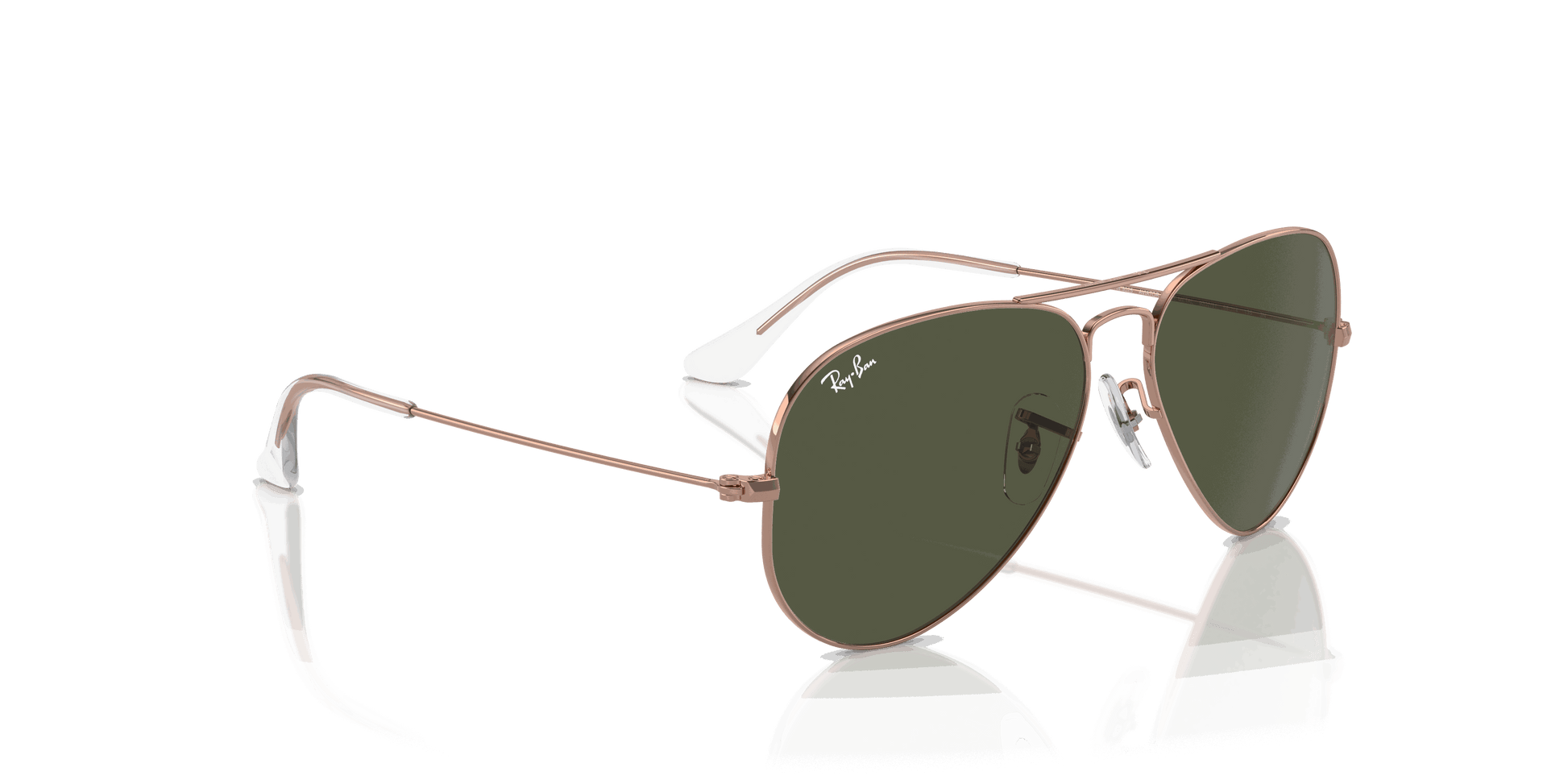 [Green Lenses, Polished Rose Gold Frame]