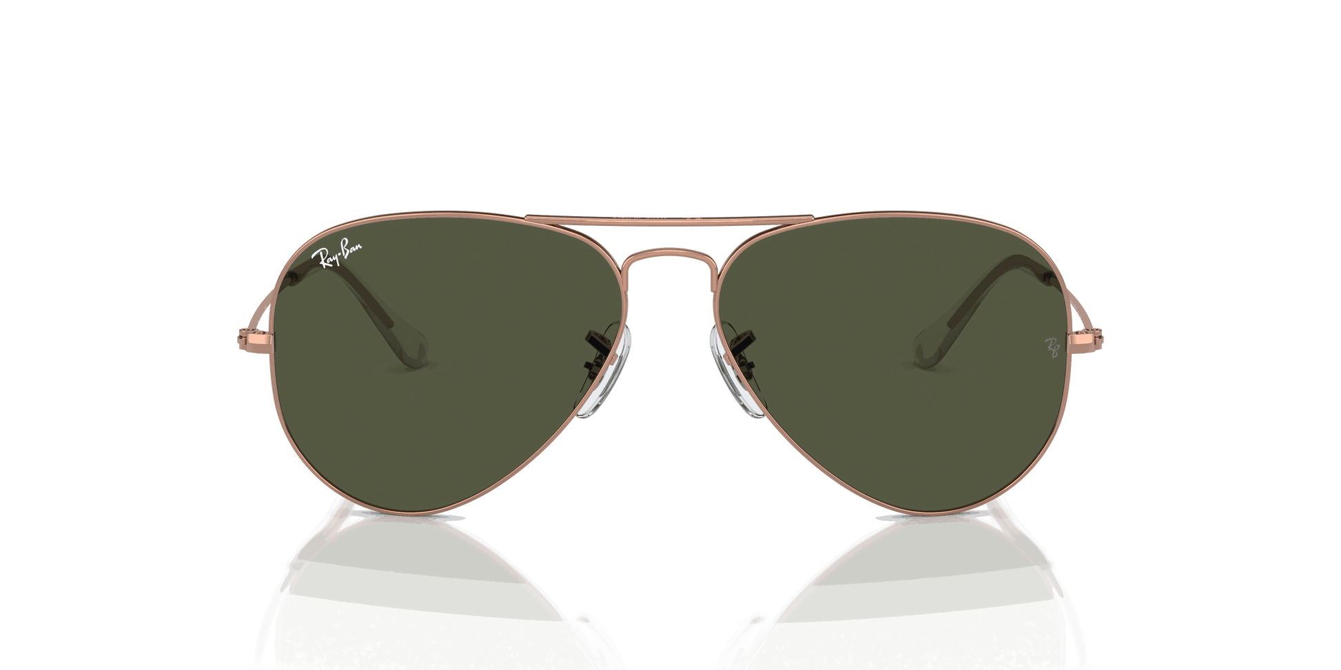 [Green Lenses, Polished Rose Gold Frame]