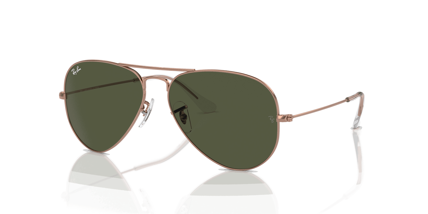 [Green Lenses, Polished Rose Gold Frame]