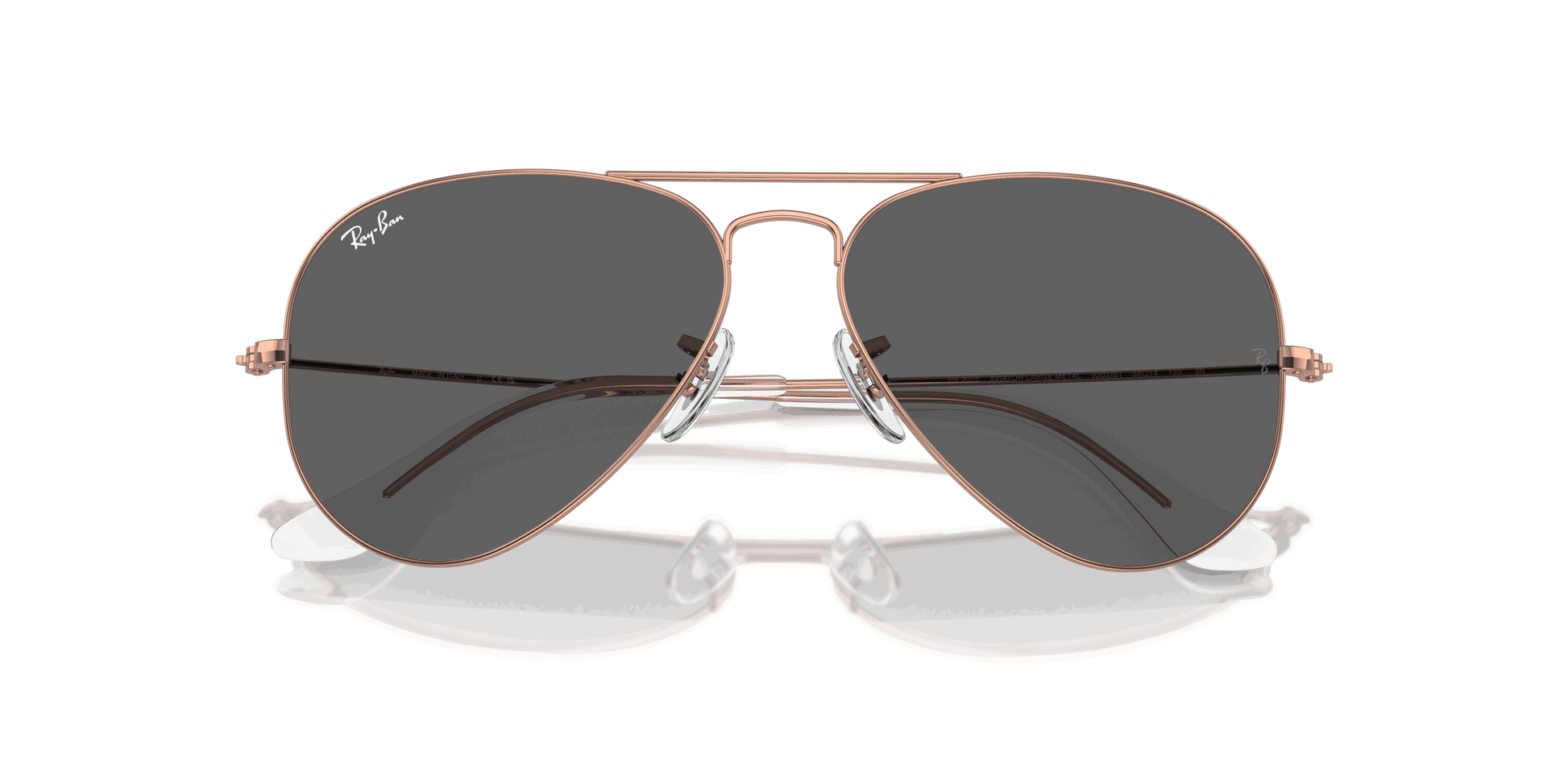 [Dark Grey Lenses, Polished Rose Gold Frame]