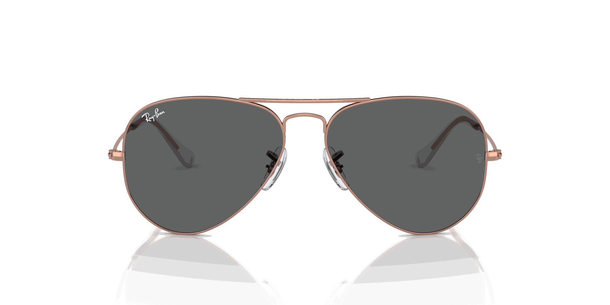 [Dark Grey Lenses, Polished Rose Gold Frame]
