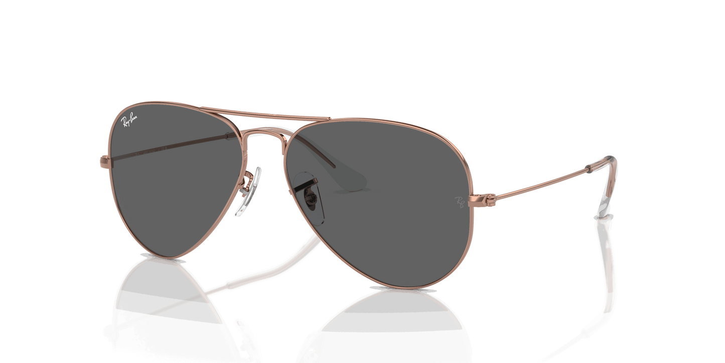[Dark Grey Lenses, Polished Rose Gold Frame]