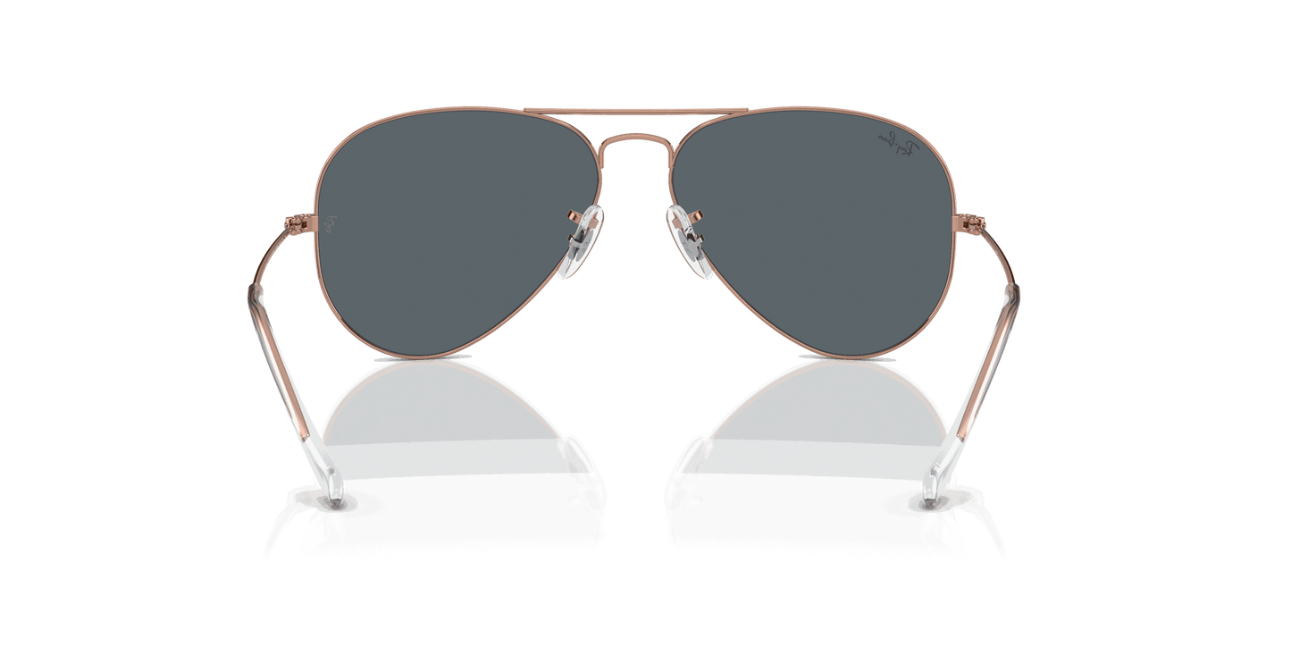 [Blue Lenses, Polished Rose Gold Frame]