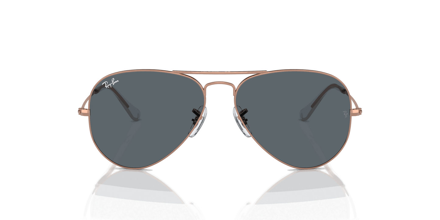 [Blue Lenses, Polished Rose Gold Frame]