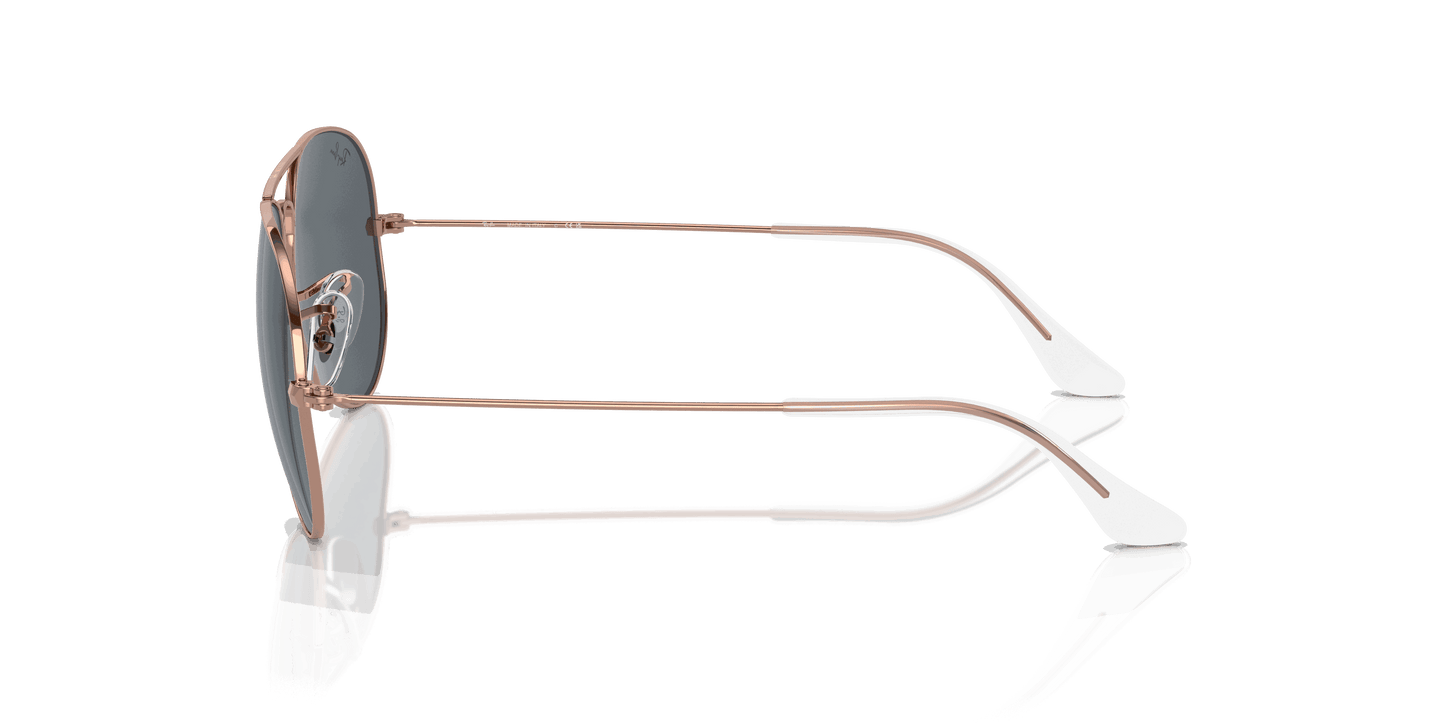 [Blue Lenses, Polished Rose Gold Frame]