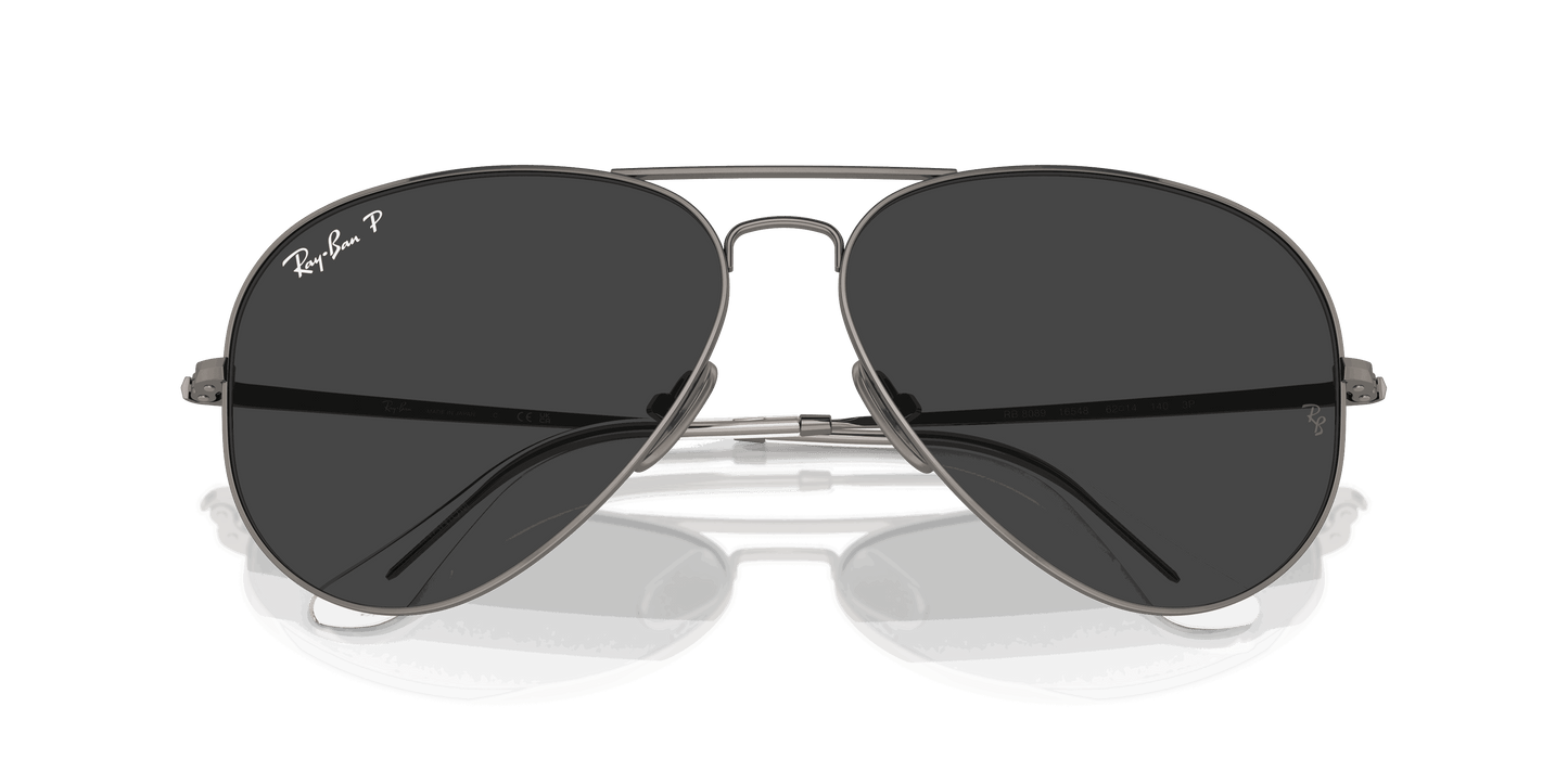 [Black Lenses, Polished Gunmetal Frame]