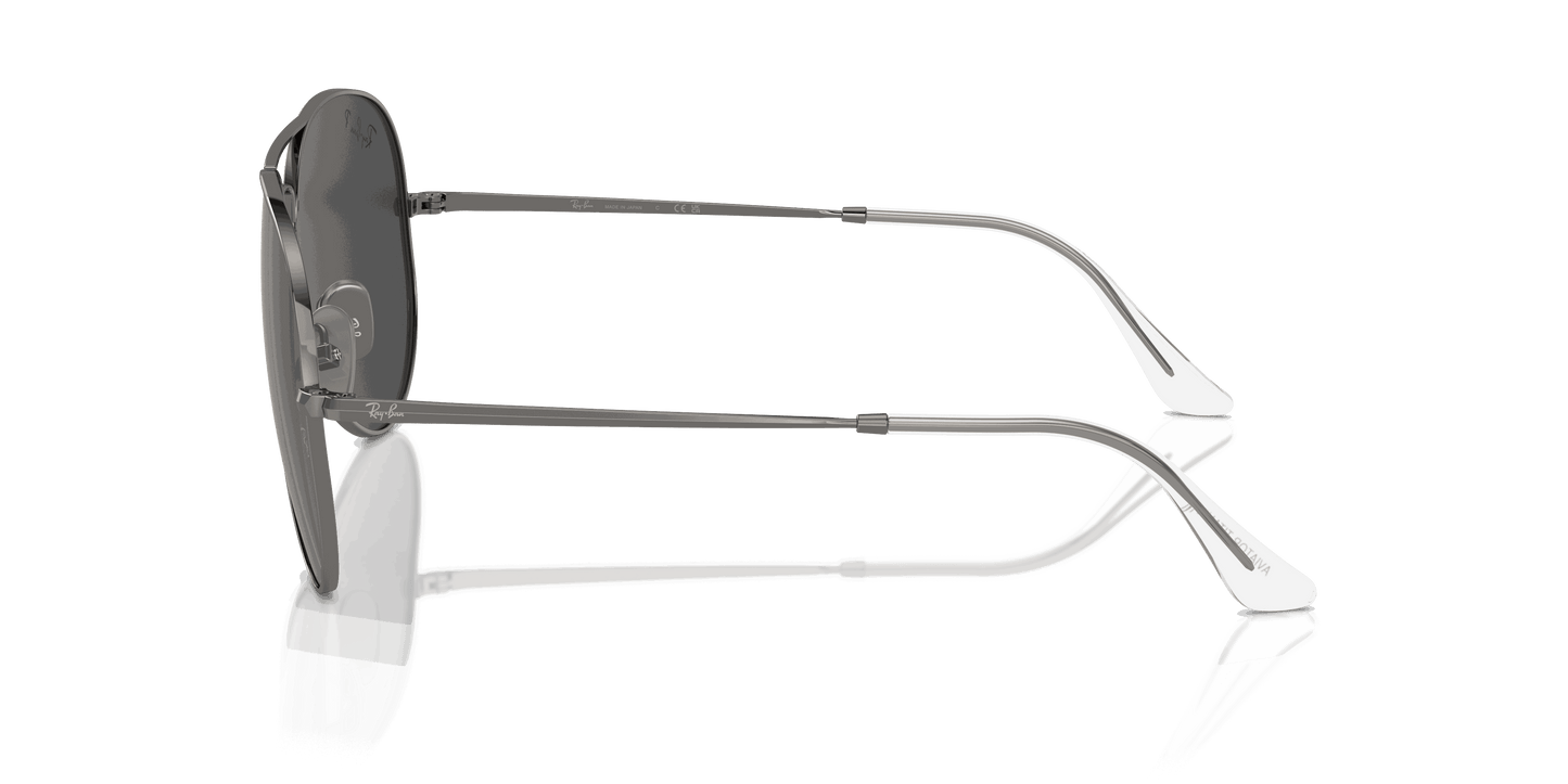 [Black Lenses, Polished Gunmetal Frame]