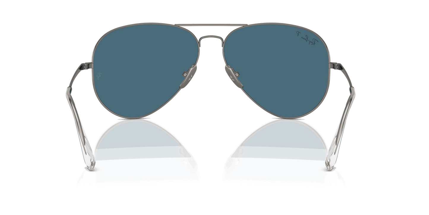 [Blue Lenses, Polished Gunmetal Frame]