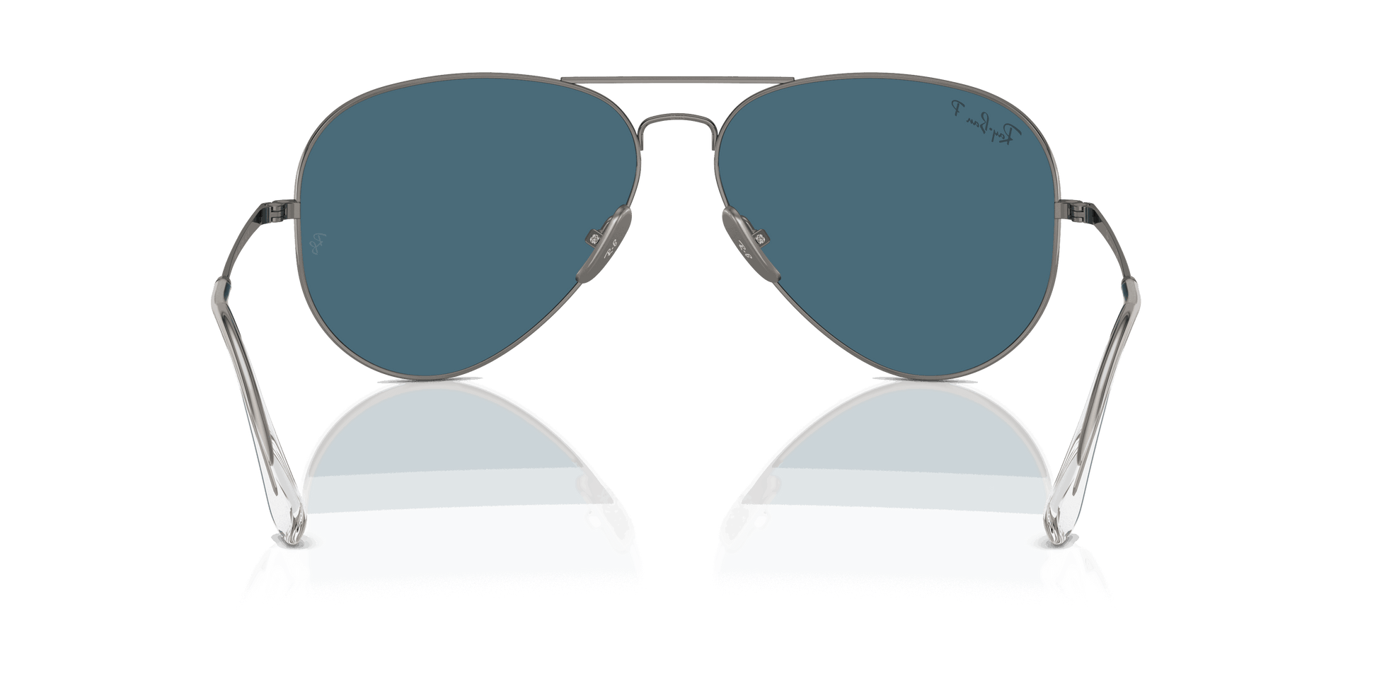 [Blue Lenses, Polished Gunmetal Frame]