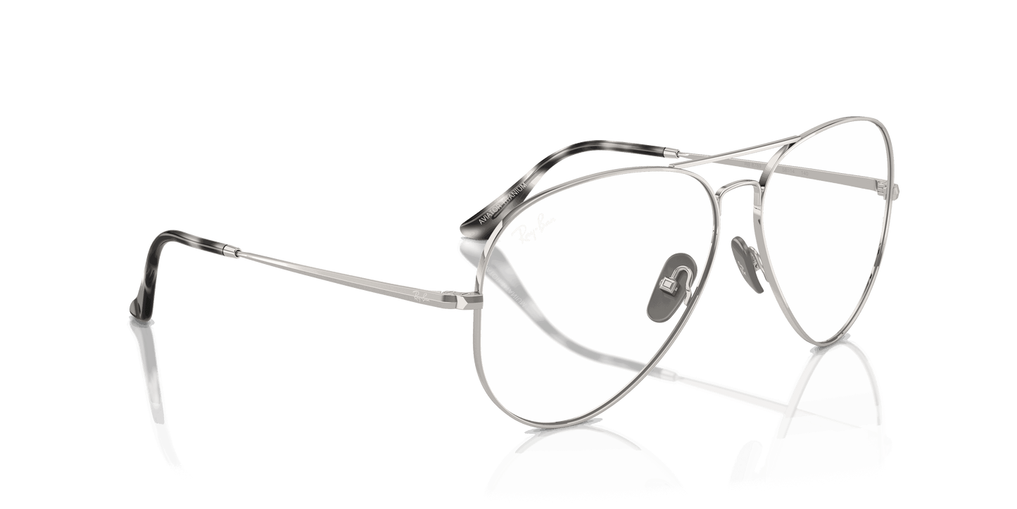 [Clear Lenses, Polished Silver Frame]