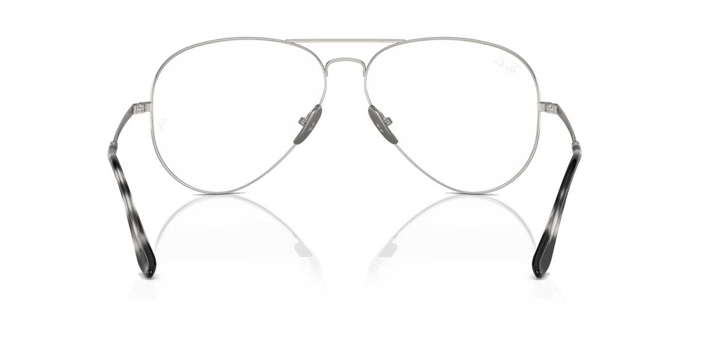 [Clear Lenses, Polished Silver Frame]