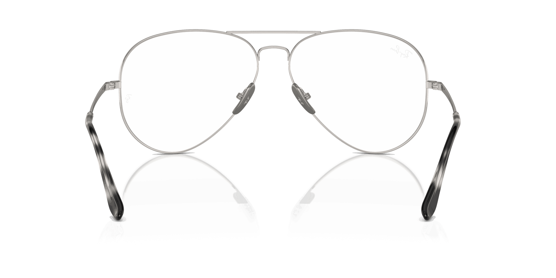 [Clear Lenses, Polished Silver Frame]