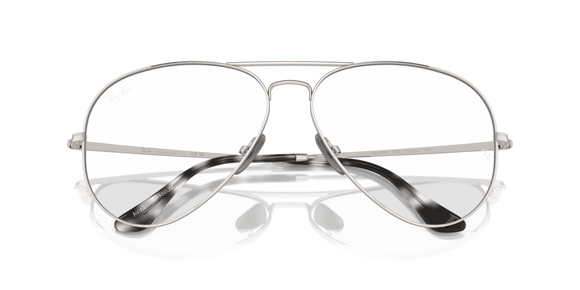 [Clear Lenses, Polished Silver Frame]