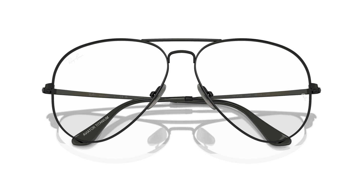 [Clear Lenses, Polished Black Frame]