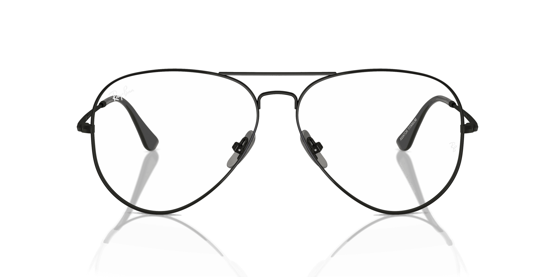[Clear Lenses, Polished Black Frame]