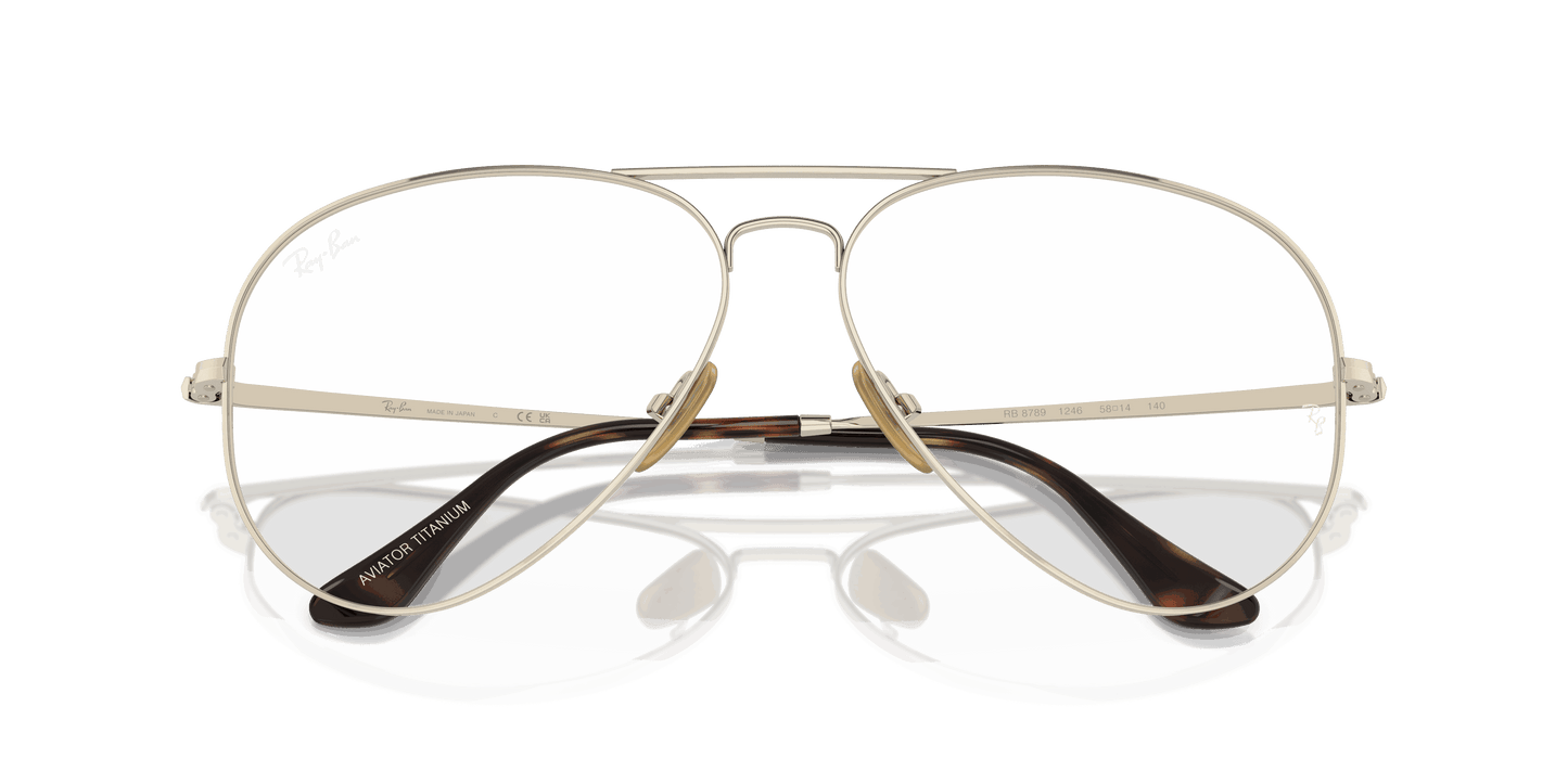 [Clear Lenses, Polished Arista Gold Frame]