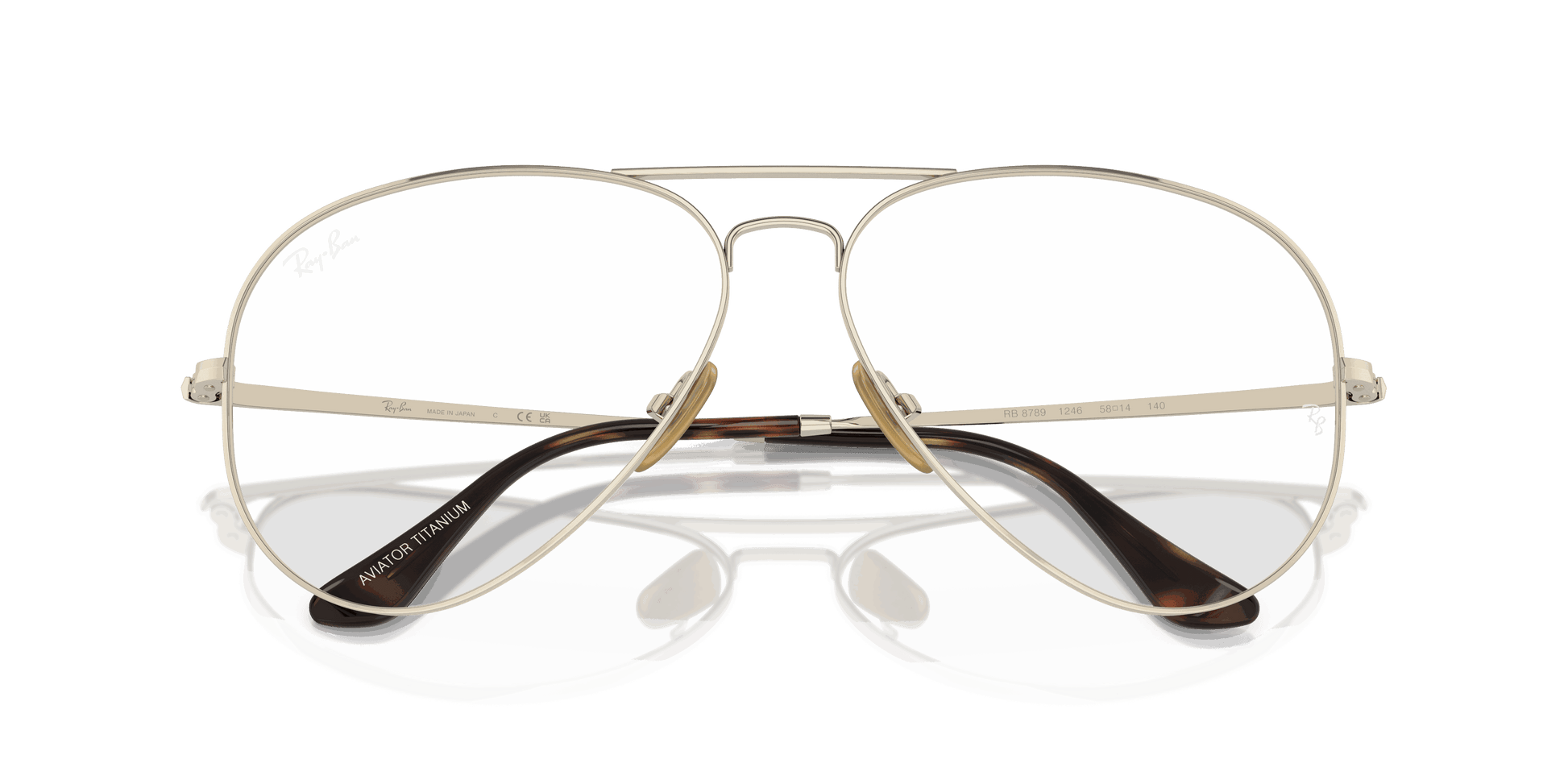 [Clear Lenses, Polished Arista Gold Frame]